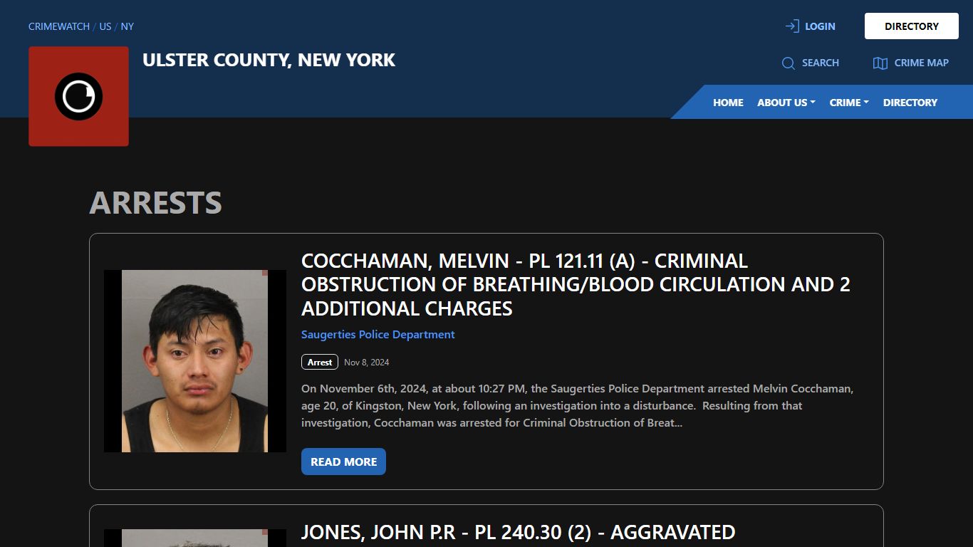 Arrests for Ulster County, New York - CRIMEWATCH